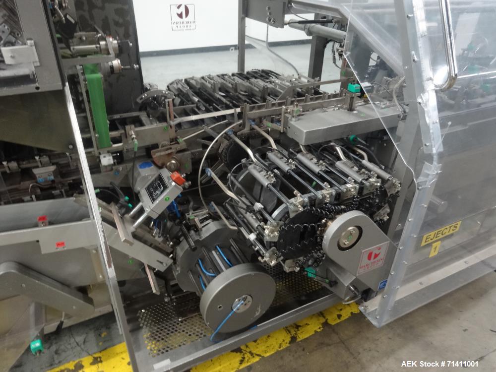 Used Marchesini Model MA352S Automatic Vial/Bottle Cartoner with Vison System