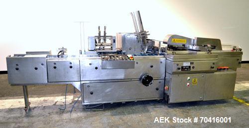 Used PamPac Model CP 120 Automatic Horizontal Blister Cartoner.