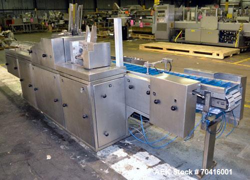 Used PamPac Model CP 120 Automatic Horizontal Blister Cartoner.