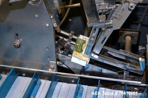 Used PamPac Model CP 120 Automatic Horizontal Blister Cartoner.