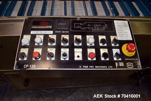 Used PamPac Model CP 120 Automatic Horizontal Blister Cartoner.