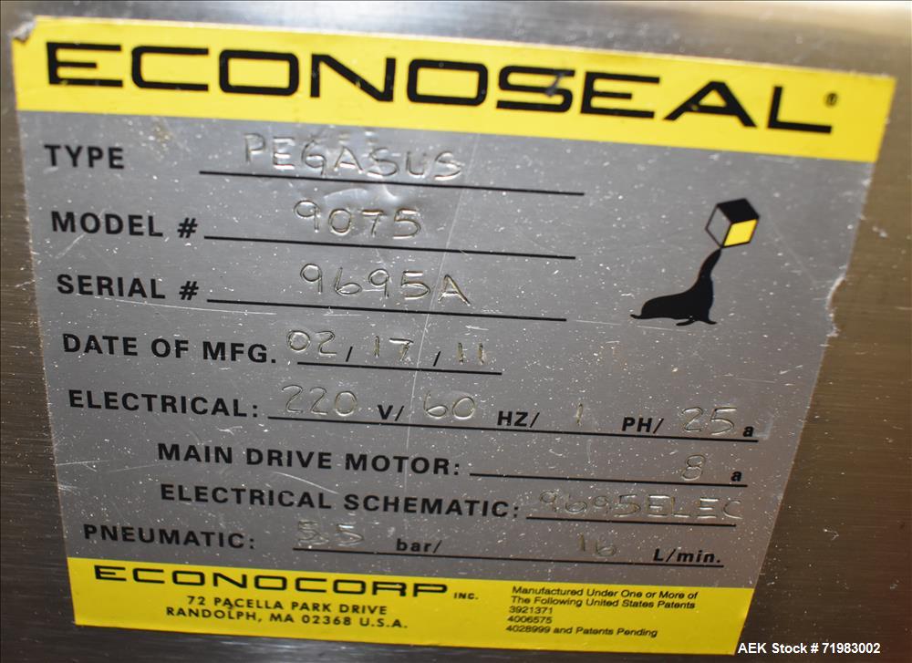 Used Econocorp (Econoseal) Pegasus Automatic Horizontal Continuous Motion Hot M