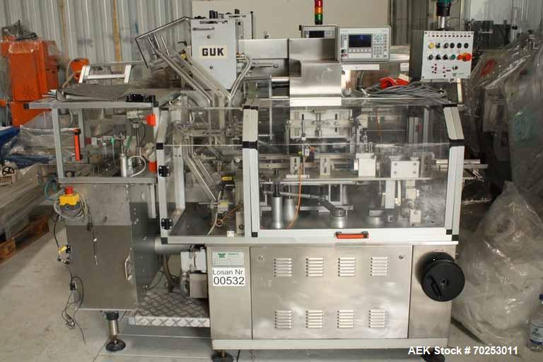 Used Promatic cartoning machine for packing of bottles or tubes into cartons