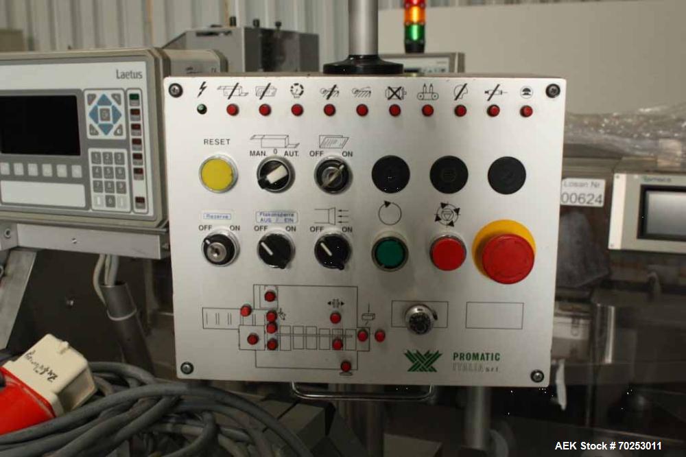 Used Promatic cartoning machine for packing of bottles or tubes into cartons