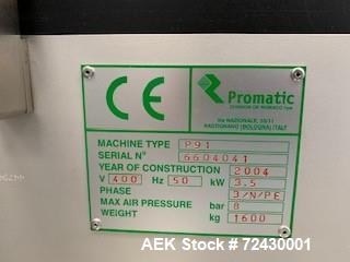 Used Romaco Promatic Horizontal Automatic Load Cartoner