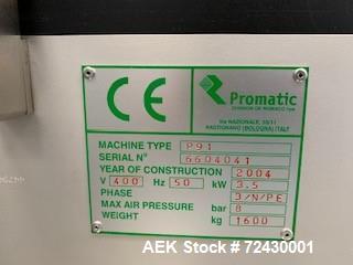 Used- Romaco Promatic Horizontal Automatic Load Cartoner