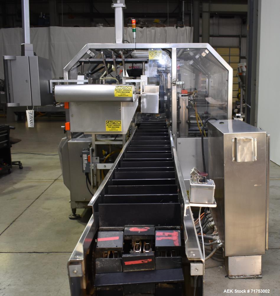 Used Serpa Model 5000AL Automatic Horizontal Cartoner with Glue Flap Closure