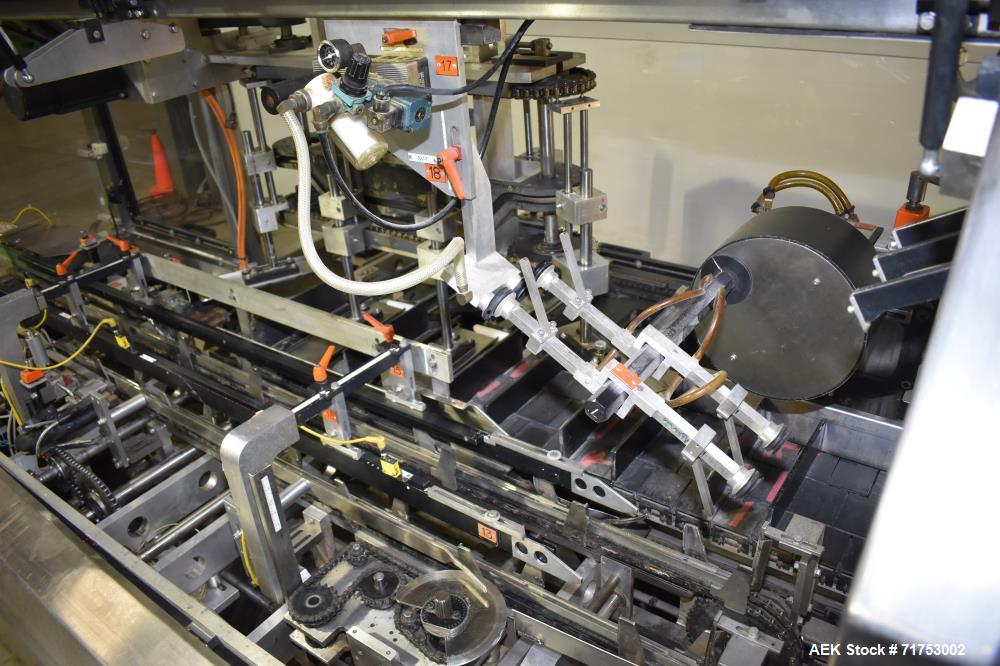 Used Serpa Model 5000AL Automatic Horizontal Cartoner with Glue Flap Closure