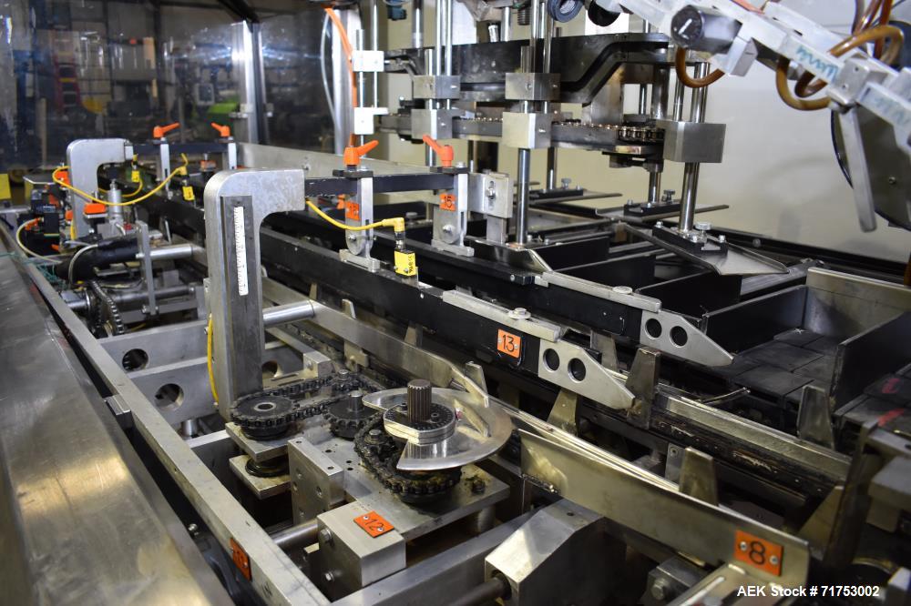Used Serpa Model 5000AL Automatic Horizontal Cartoner with Glue Flap Closure