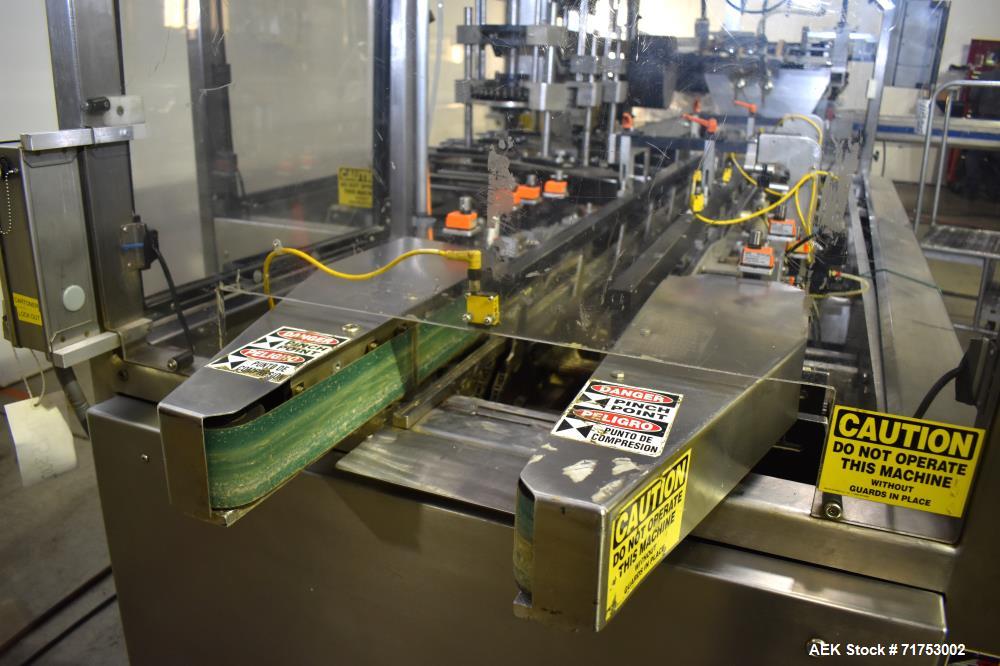 Used Serpa Model 5000AL Automatic Horizontal Cartoner with Glue Flap Closure