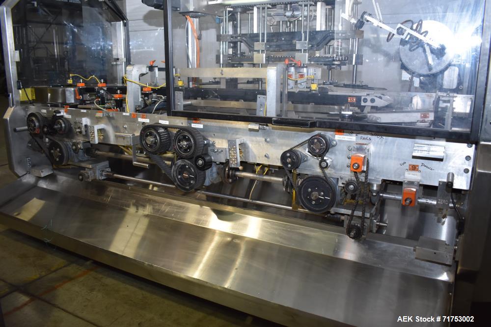 Used Serpa Model 5000AL Automatic Horizontal Cartoner with Glue Flap Closure