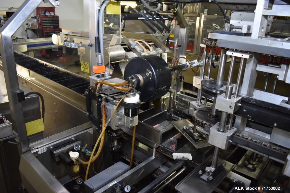 Used Serpa Model 5000AL Automatic Horizontal Cartoner with Glue Flap Closure