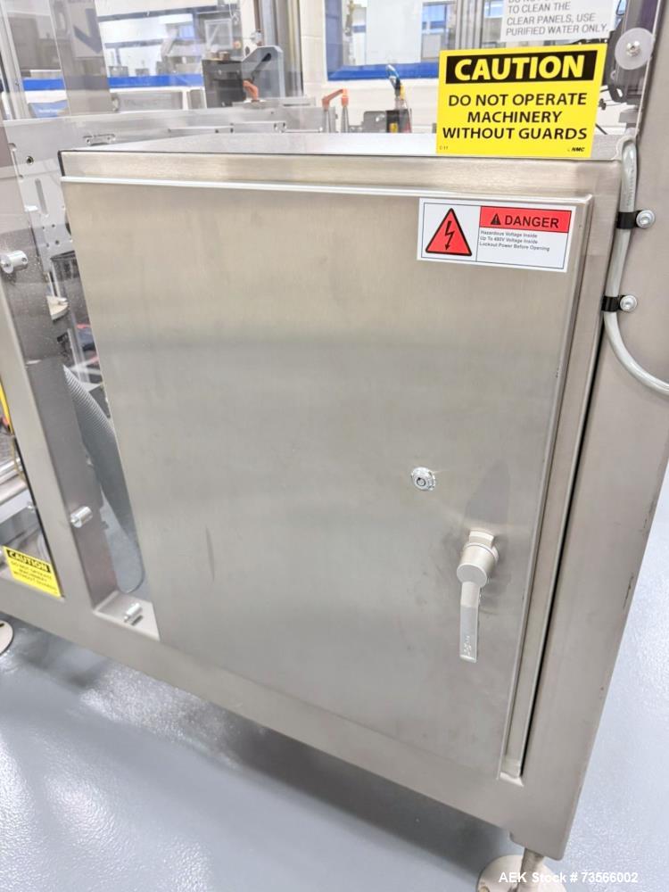 Used Serpa Packaging Solutions Horizontal Cartoner, Model 5000CAL, Serial# 1927, Year 2011. With Nordson glue unit, Multi-feeder model MFT 250IP, panel, Allen-Bradley CompactLogix L32E.