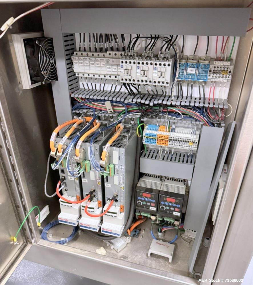 Used Serpa Packaging Solutions Horizontal Cartoner, Model 5000CAL, Serial# 1927, Year 2011. With Nordson glue unit, Multi-feeder model MFT 250IP, panel, Allen-Bradley CompactLogix L32E.