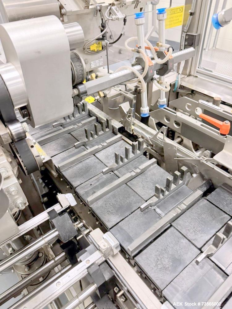 Used Serpa Packaging Solutions Horizontal Cartoner, Model 5000CAL, Serial# 1927, Year 2011. With Nordson glue unit, Multi-feeder model MFT 250IP, panel, Allen-Bradley CompactLogix L32E.
