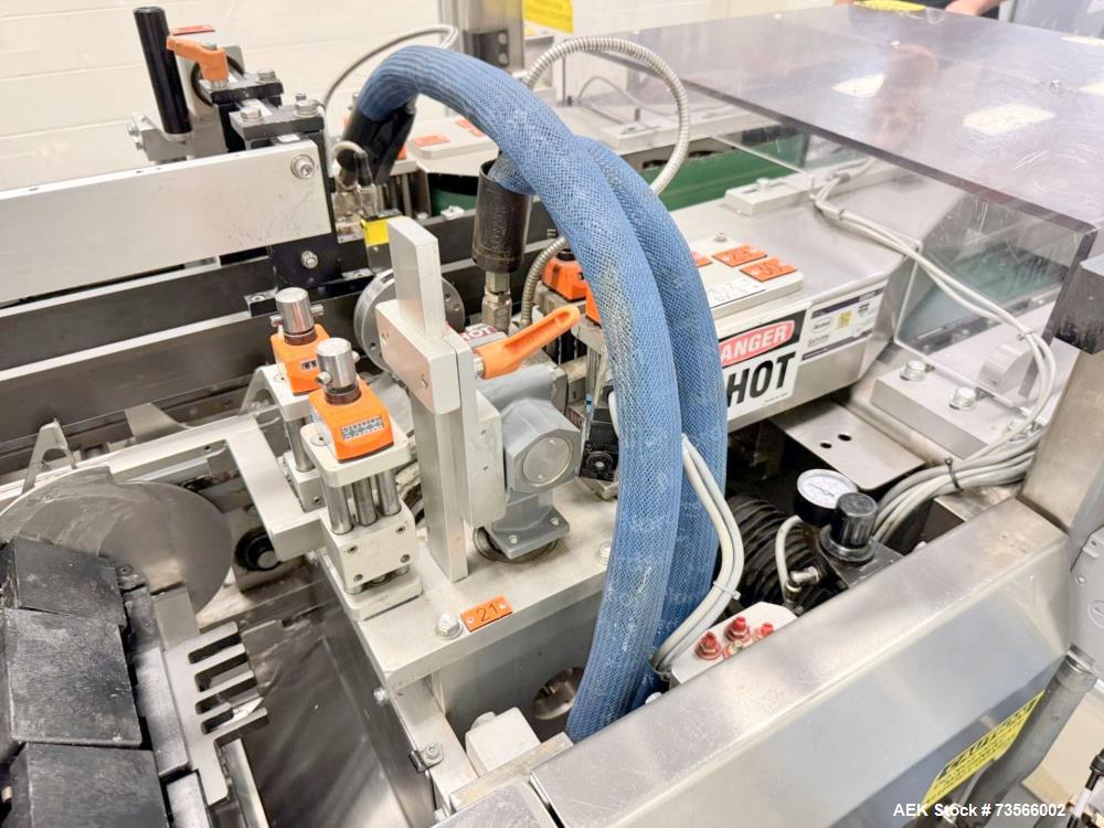 Used Serpa Packaging Solutions Horizontal Cartoner, Model 5000CAL, Serial# 1927, Year 2011. With Nordson glue unit, Multi-feeder model MFT 250IP, panel, Allen-Bradley CompactLogix L32E.