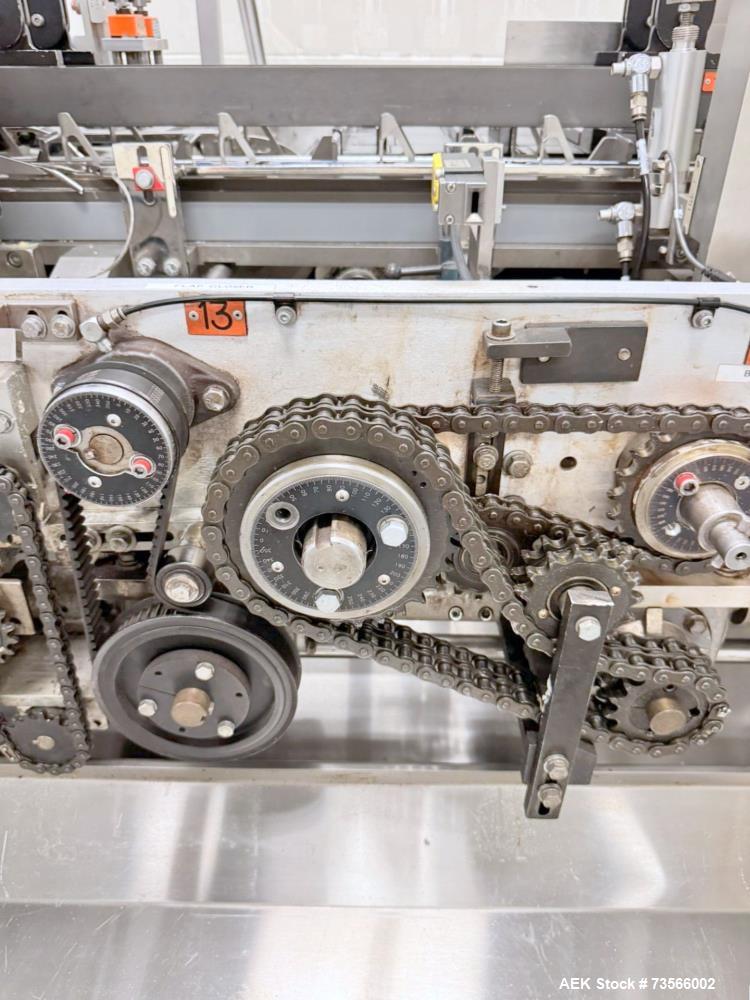 Used Serpa Packaging Solutions Horizontal Cartoner, Model 5000CAL, Serial# 1927, Year 2011. With Nordson glue unit, Multi-feeder model MFT 250IP, panel, Allen-Bradley CompactLogix L32E.