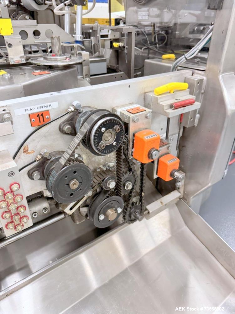 Used Serpa Packaging Solutions Horizontal Cartoner, Model 5000CAL, Serial# 1927, Year 2011. With Nordson glue unit, Multi-feeder model MFT 250IP, panel, Allen-Bradley CompactLogix L32E.