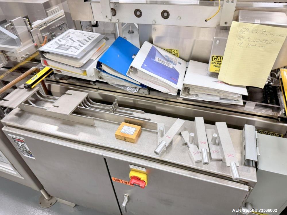 Used Serpa Packaging Solutions Horizontal Cartoner, Model 5000CAL, Serial# 1927, Year 2011. With Nordson glue unit, Multi-feeder model MFT 250IP, panel, Allen-Bradley CompactLogix L32E.