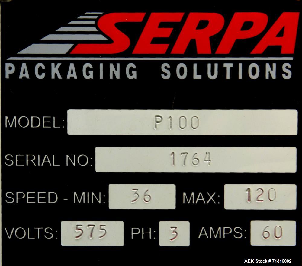 Used- Serpa Model P100 Balcony-Style Automatic Horizontal Tuck Cartoner