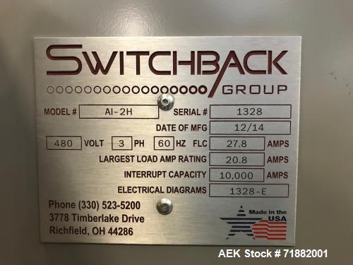 Used- Switchback Model AI-2H Automatic Horizontal Cartoner for Cans.