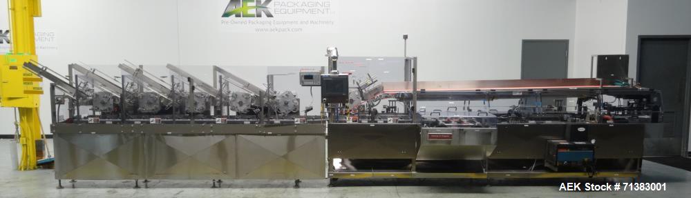 Used Thiele Model Servostar 160 Automatic Horizontal Hot Melt Glue Cartoner