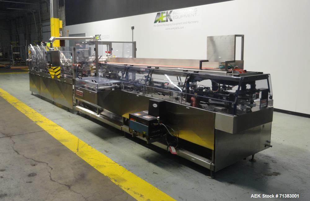 Used Thiele Model Servostar 160 Automatic Horizontal Hot Melt Glue Cartoner