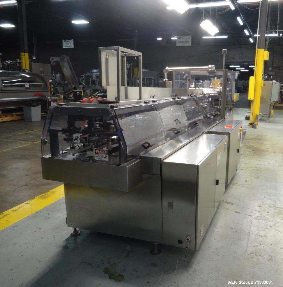 Used Thiele Model Servostar 160 Automatic Horizontal Hot Melt Glue Cartoner