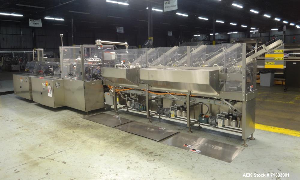 Used Thiele Model Servostar 160 Automatic Horizontal Hot Melt Glue Cartoner