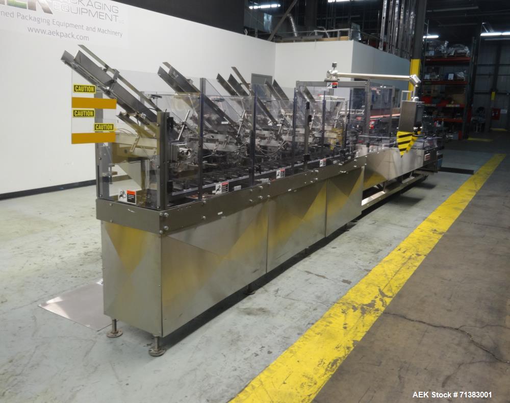 Used Thiele Model Servostar 160 Automatic Horizontal Hot Melt Glue Cartoner