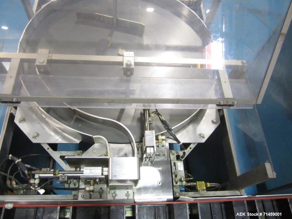 Used Thiele Series 50 Model IM Hair Care Cartoning and Case Packing Line