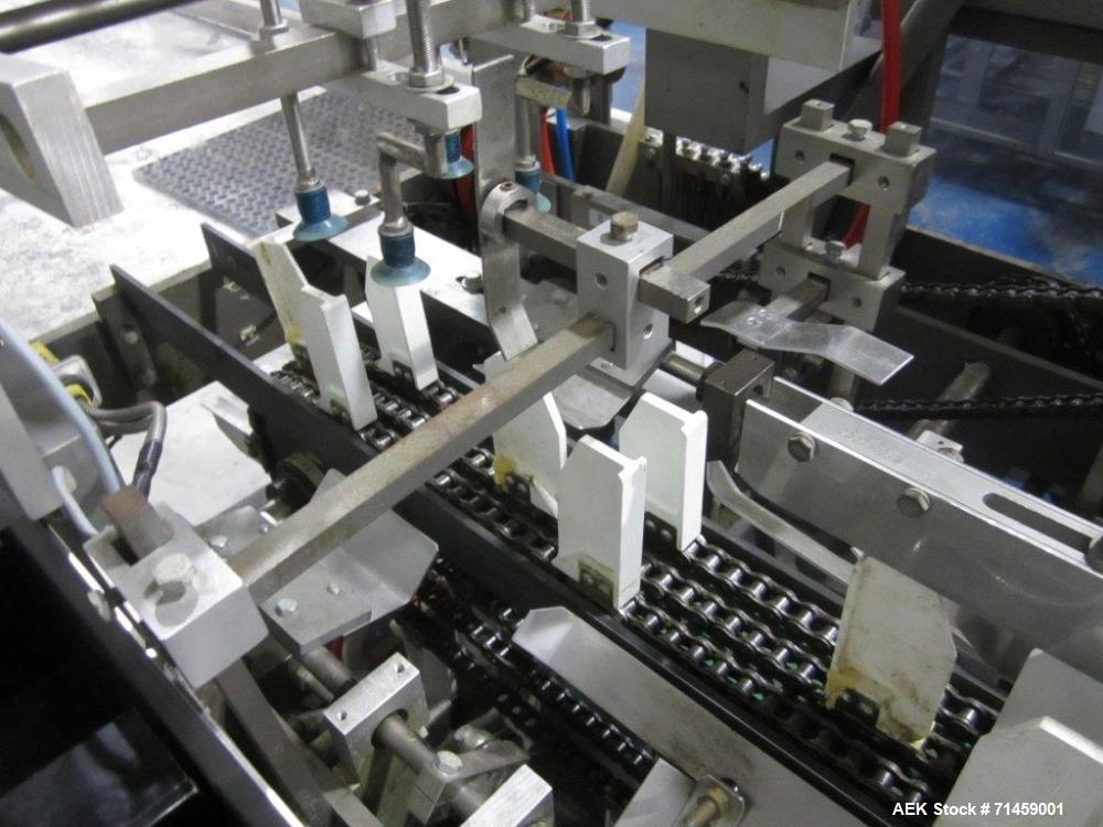 Used Thiele Series 50 Model IM Hair Care Cartoning and Case Packing Line