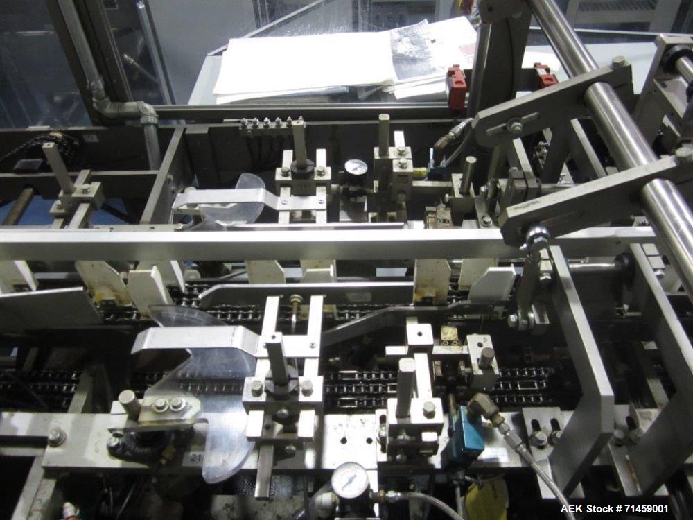 Used Thiele Series 50 Model IM Hair Care Cartoning and Case Packing Line