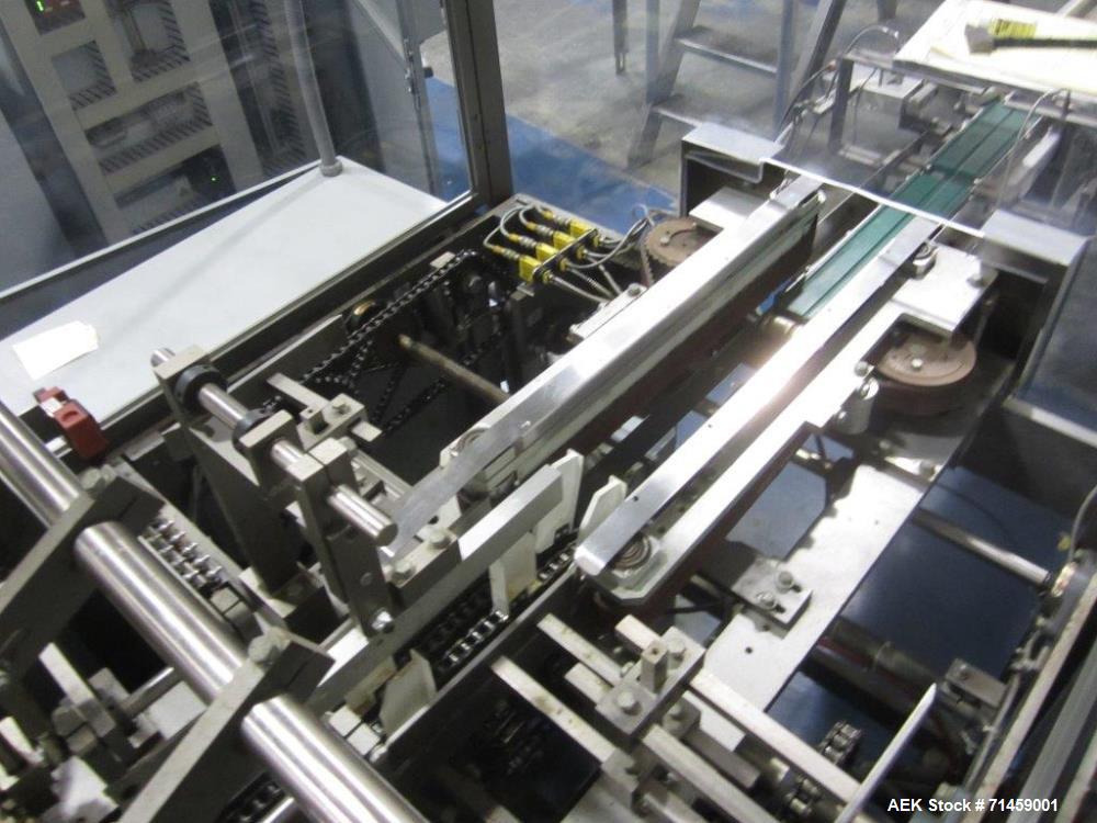 Used Thiele Series 50 Model IM Hair Care Cartoning and Case Packing Line