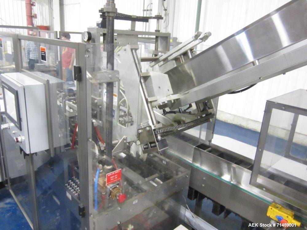Used Thiele Series 50 Model IM Hair Care Cartoning and Case Packing Line