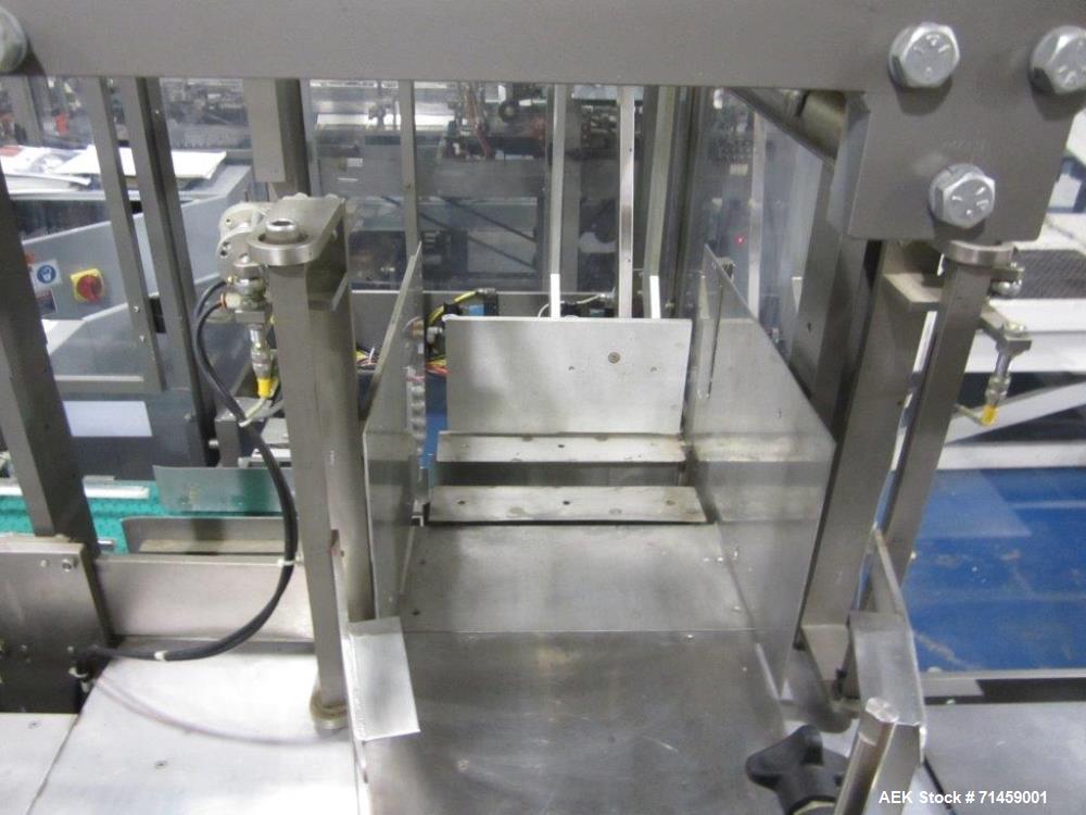 Used Thiele Series 50 Model IM Hair Care Cartoning and Case Packing Line