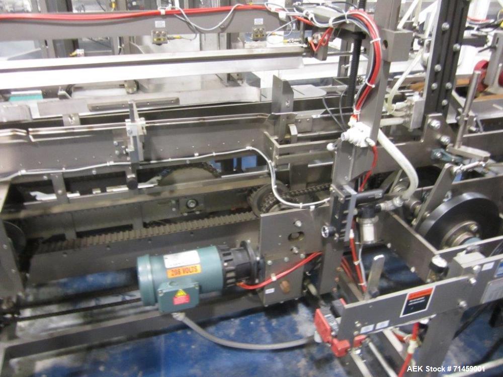 Used Thiele Series 50 Model IM Hair Care Cartoning and Case Packing Line