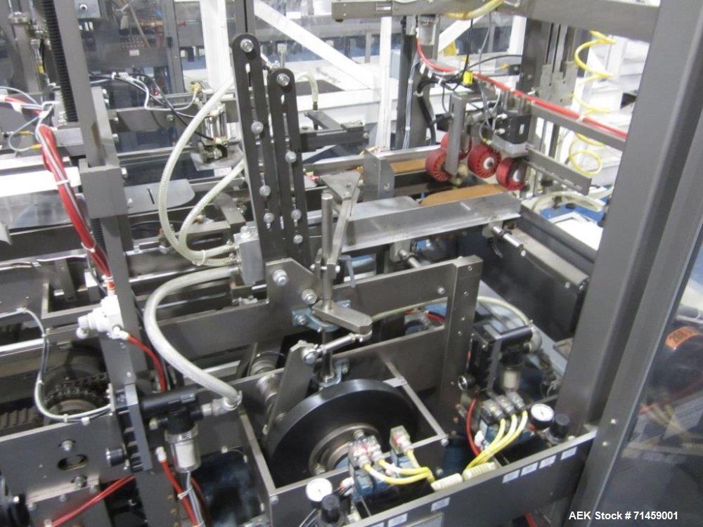 Used Thiele Series 50 Model IM Hair Care Cartoning and Case Packing Line