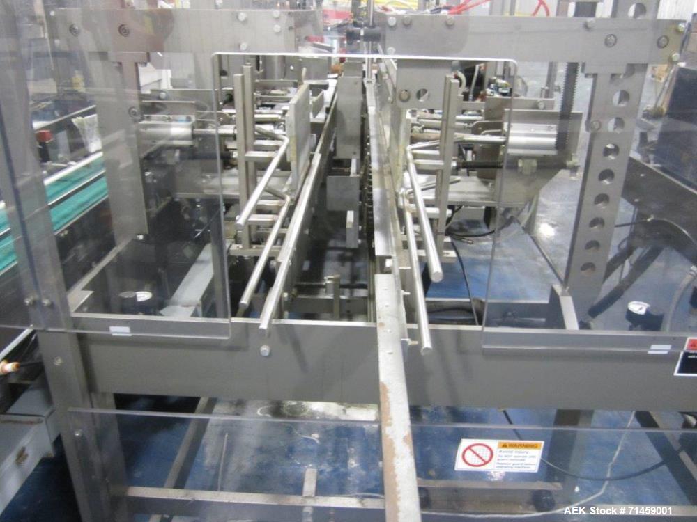 Used Thiele Series 50 Model IM Hair Care Cartoning and Case Packing Line