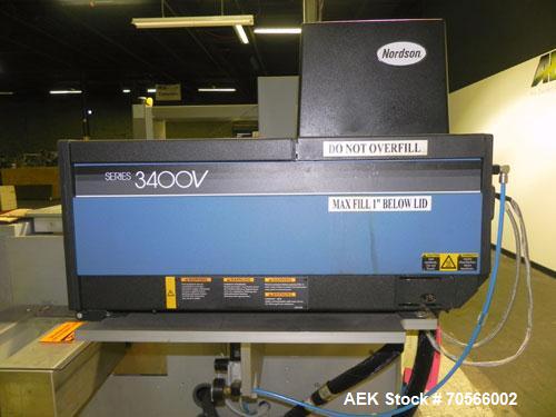 Used Uhlmann Model C2206 Automatic Horizontal Cartoner. Machine is capable of speeds up to 200 cartons per minute. Has 6" centers for a max carton range: length 130 mm, width up to 100 mm, depth to 2...