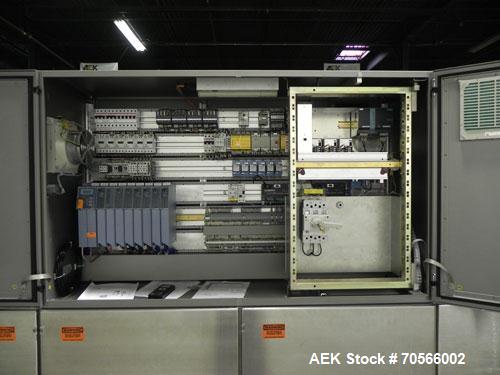 Used Uhlmann Model C2206 Automatic Horizontal Cartoner. Machine is capable of speeds up to 200 cartons per minute. Has 6" centers for a max carton range: length 130 mm, width up to 100 mm, depth to 2...