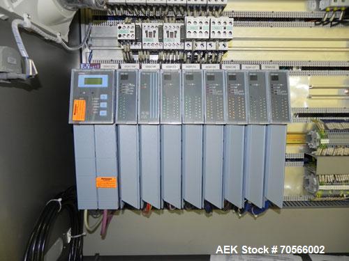 Used Uhlmann Model C2206 Automatic Horizontal Cartoner. Machine is capable of speeds up to 200 cartons per minute. Has 6" centers for a max carton range: length 130 mm, width up to 100 mm, depth to 2...