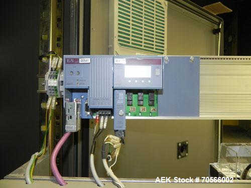 Used Uhlmann Model C2206 Automatic Horizontal Cartoner. Machine is capable of speeds up to 200 cartons per minute. Has 6" centers for a max carton range: length 130 mm, width up to 100 mm, depth to 2...