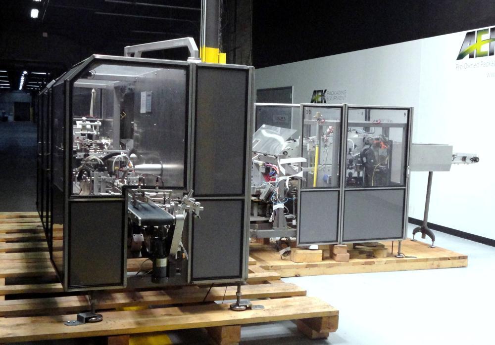 Used Z-Automation Model CH9-401 Pouch Stacker Horizontal Cartoner with Hot Melt
