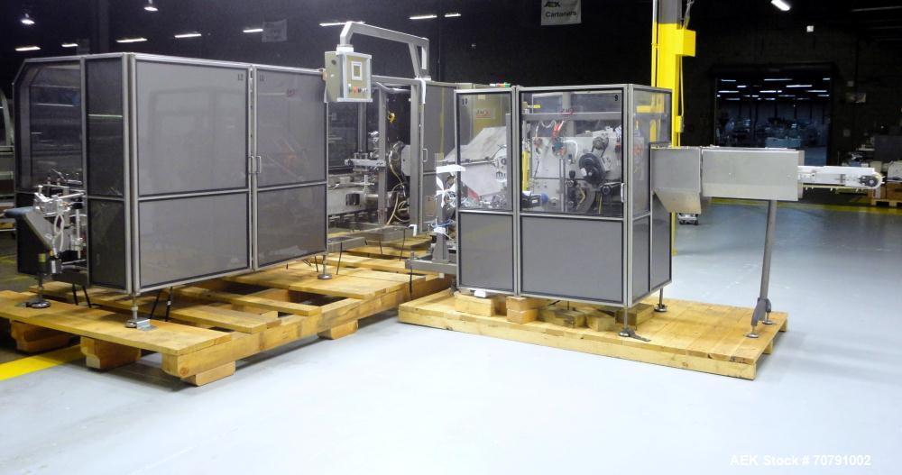 Used Z-Automation Model CH9-401 Pouch Stacker Horizontal Cartoner with Hot Melt