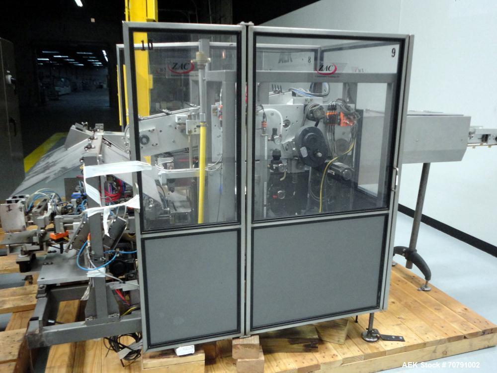 Used Z-Automation Model CH9-401 Pouch Stacker Horizontal Cartoner with Hot Melt