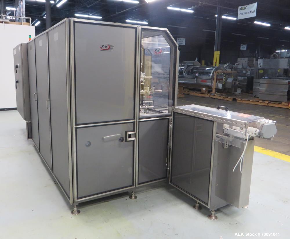 Used Z-Automation ZAC CH 7.5 2500 Automatic Horizontal Glue Cartoner with Bottle Loader