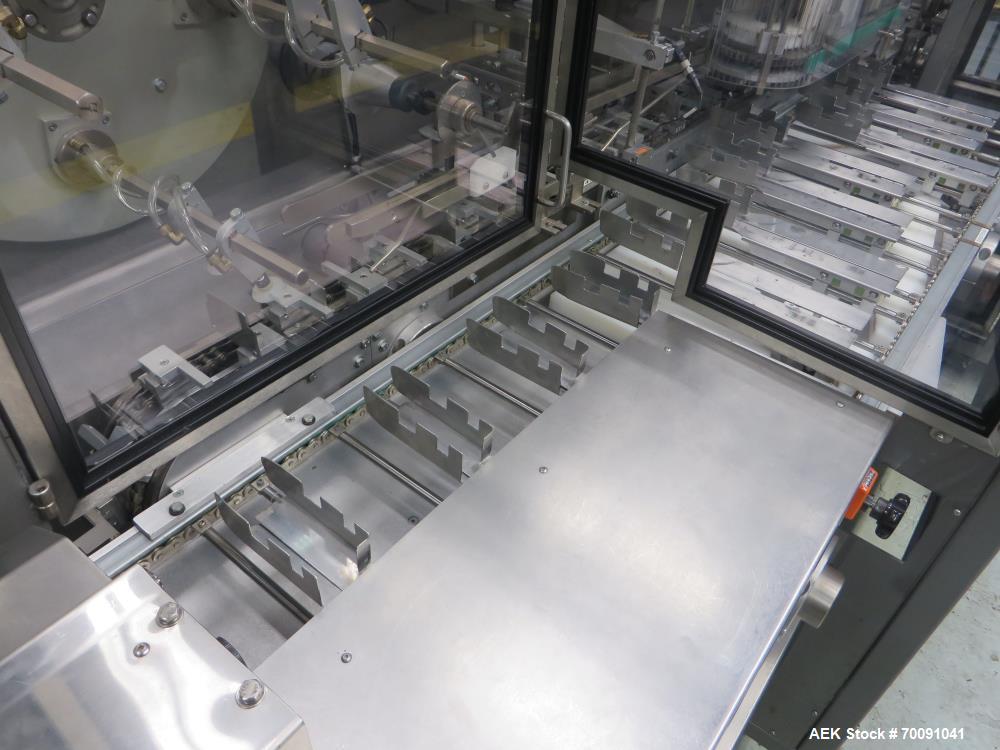 Used Z-Automation ZAC CH 7.5 2500 Automatic Horizontal Glue Cartoner with Bottle Loader