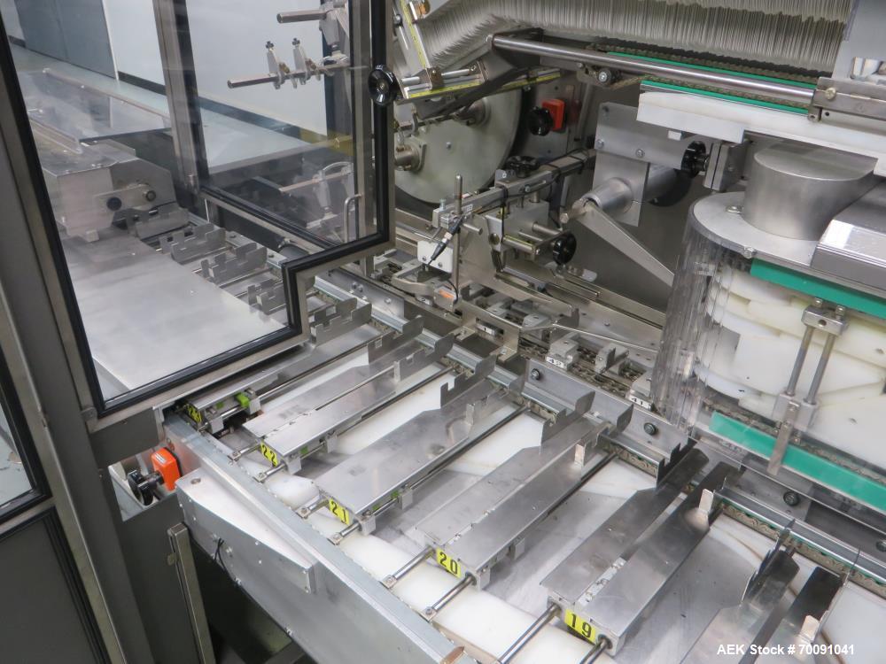 Used Z-Automation ZAC CH 7.5 2500 Automatic Horizontal Glue Cartoner with Bottle Loader