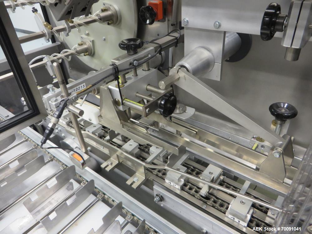 Used Z-Automation ZAC CH 7.5 2500 Automatic Horizontal Glue Cartoner with Bottle Loader